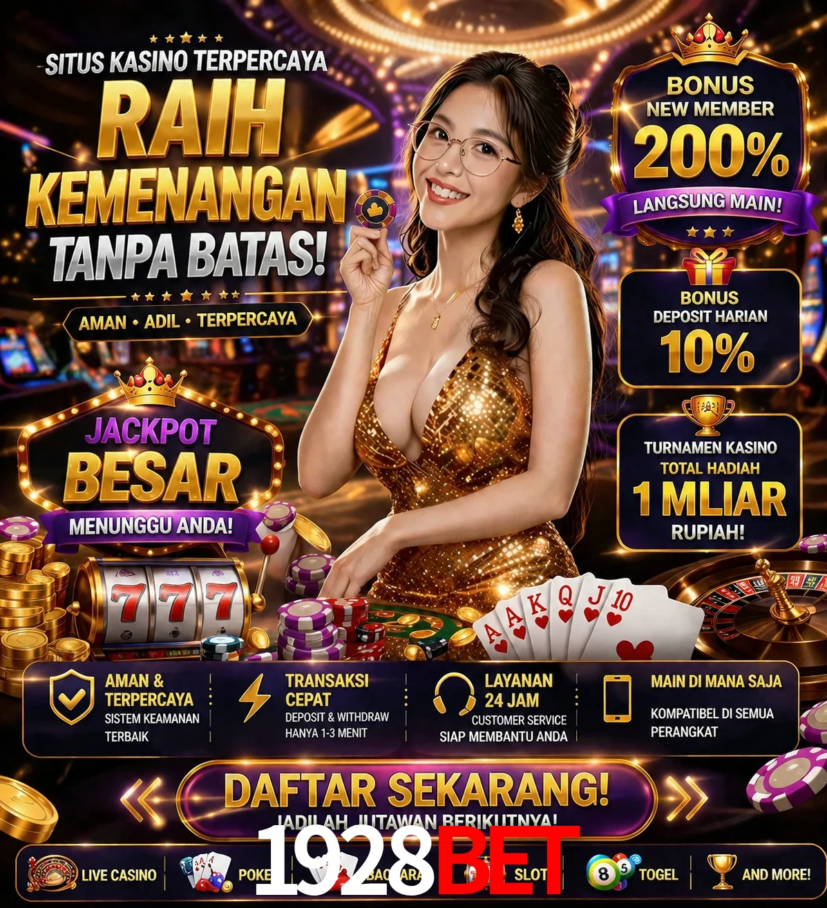 Roleta e blackjack 1928bet